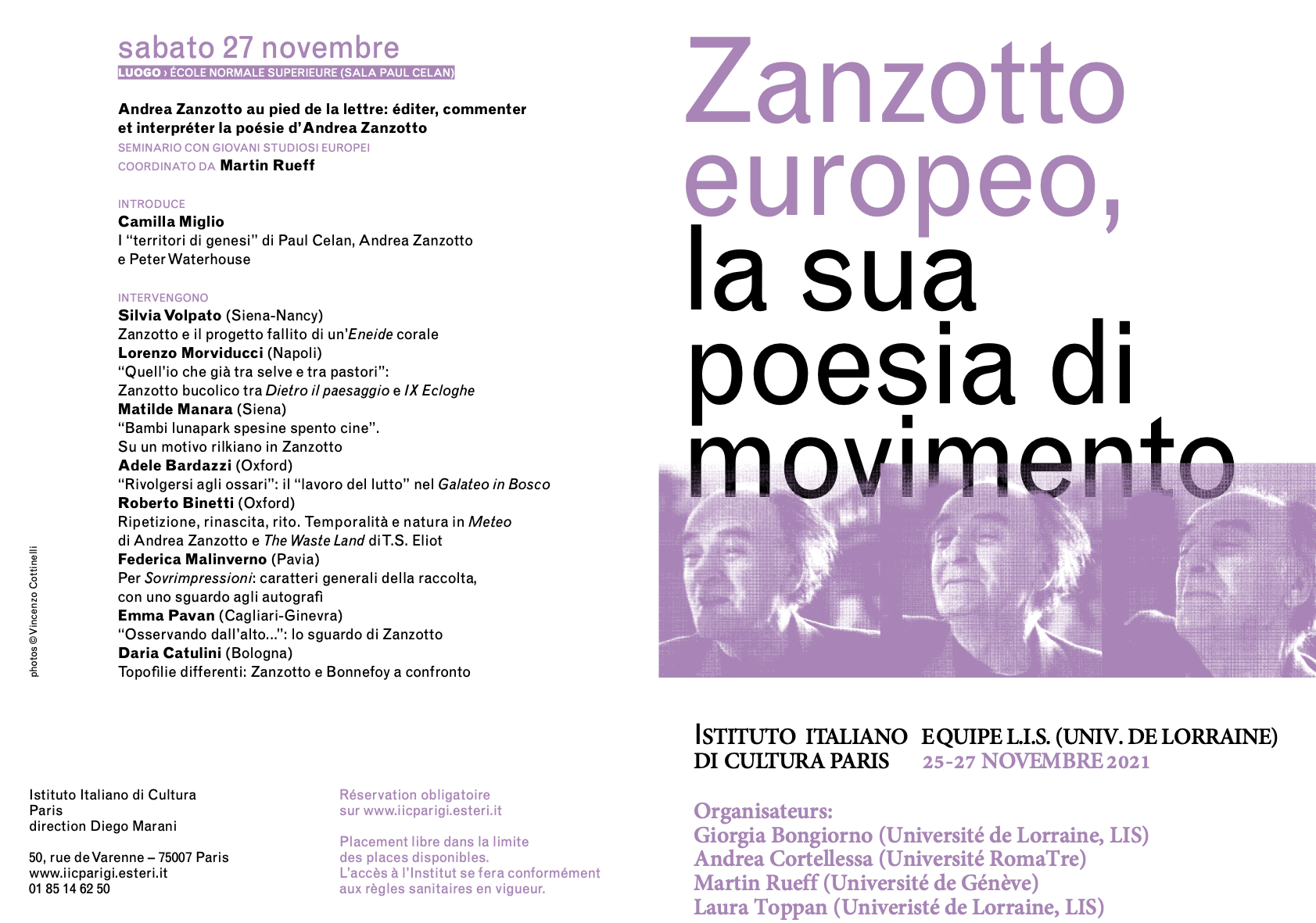 Zanzotto Europeo La Sua Poesia Di Moviemento Lis